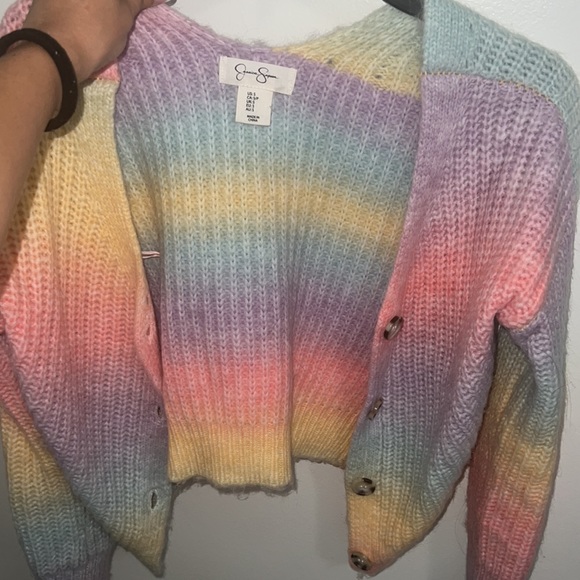 Rainbow ombré cropped sweater - Picture 3 of 3